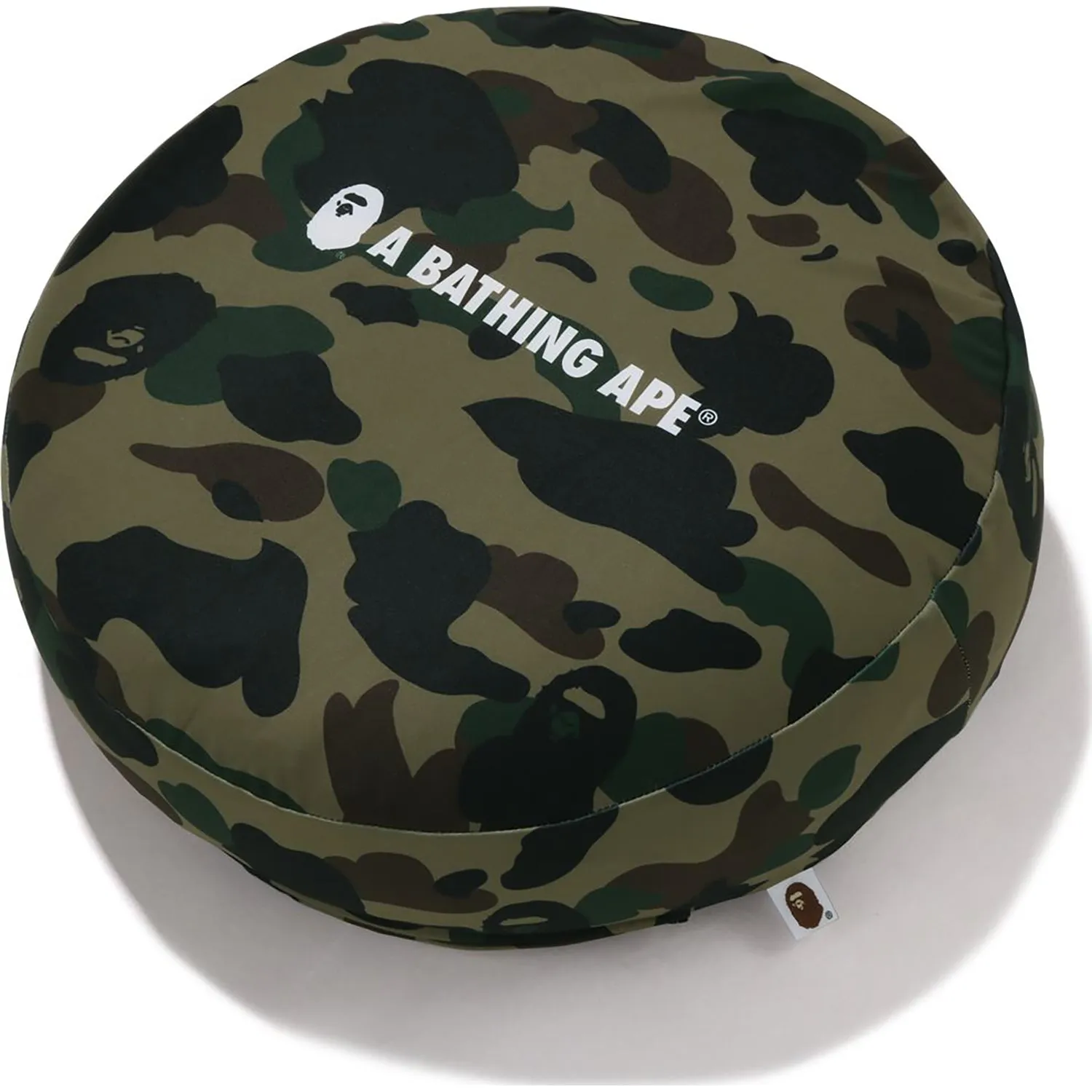 1ST CAMO A BATHING APE CIRCLE FLUFFY BEADS CUSHION