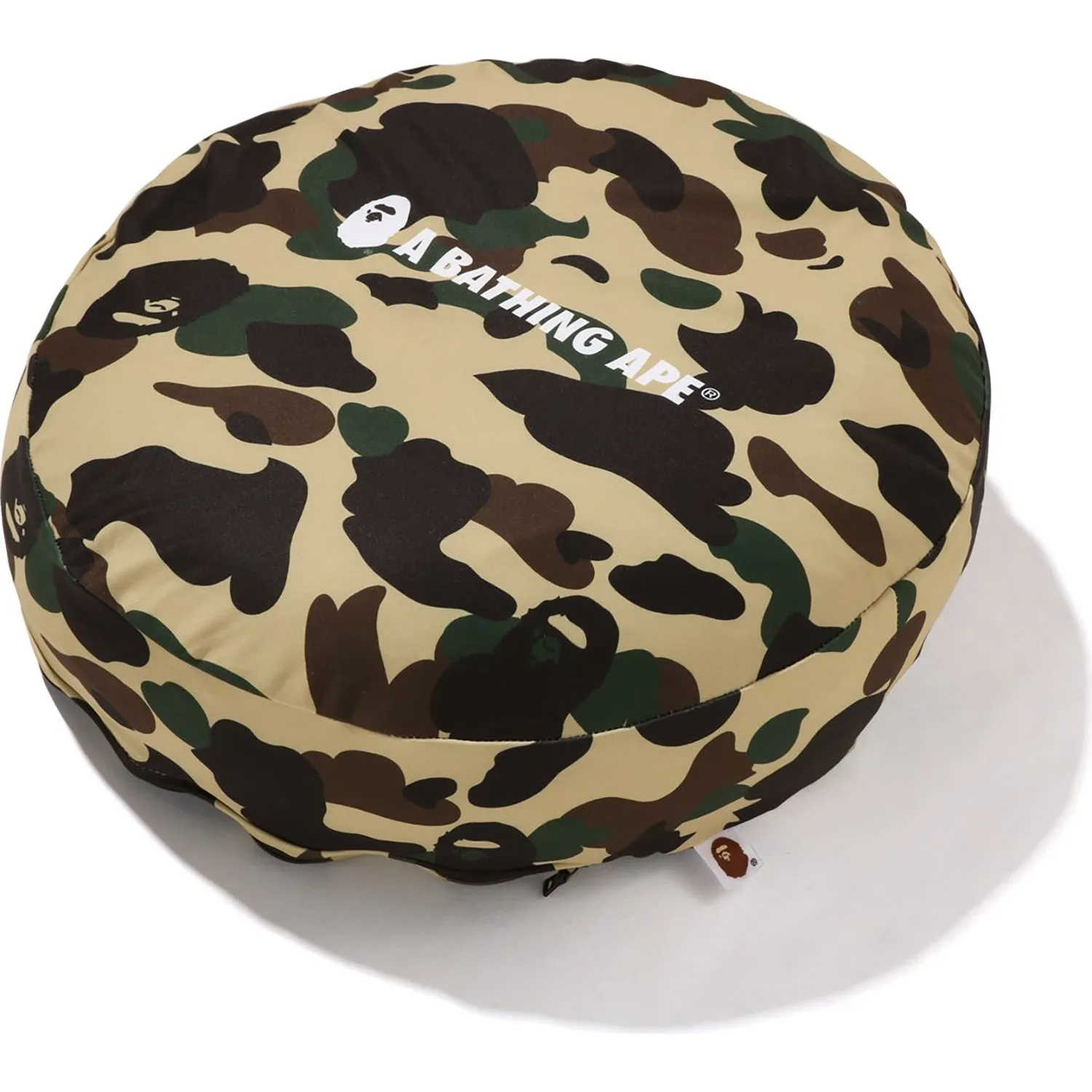 1ST CAMO A BATHING APE CIRCLE FLUFFY BEADS CUSHION