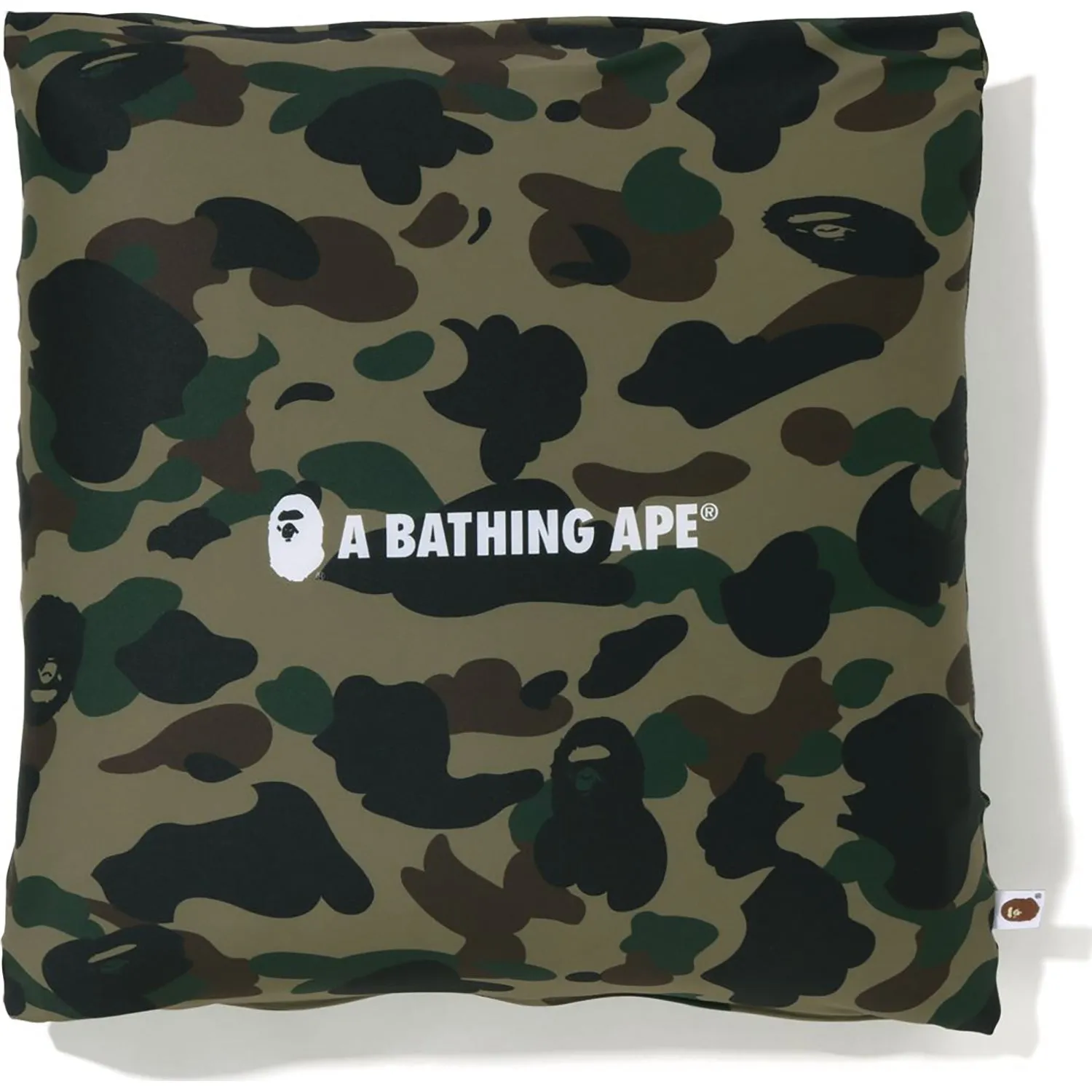 1ST CAMO A BATHING APE SQUARE FLUFFY BEADS CUSHION