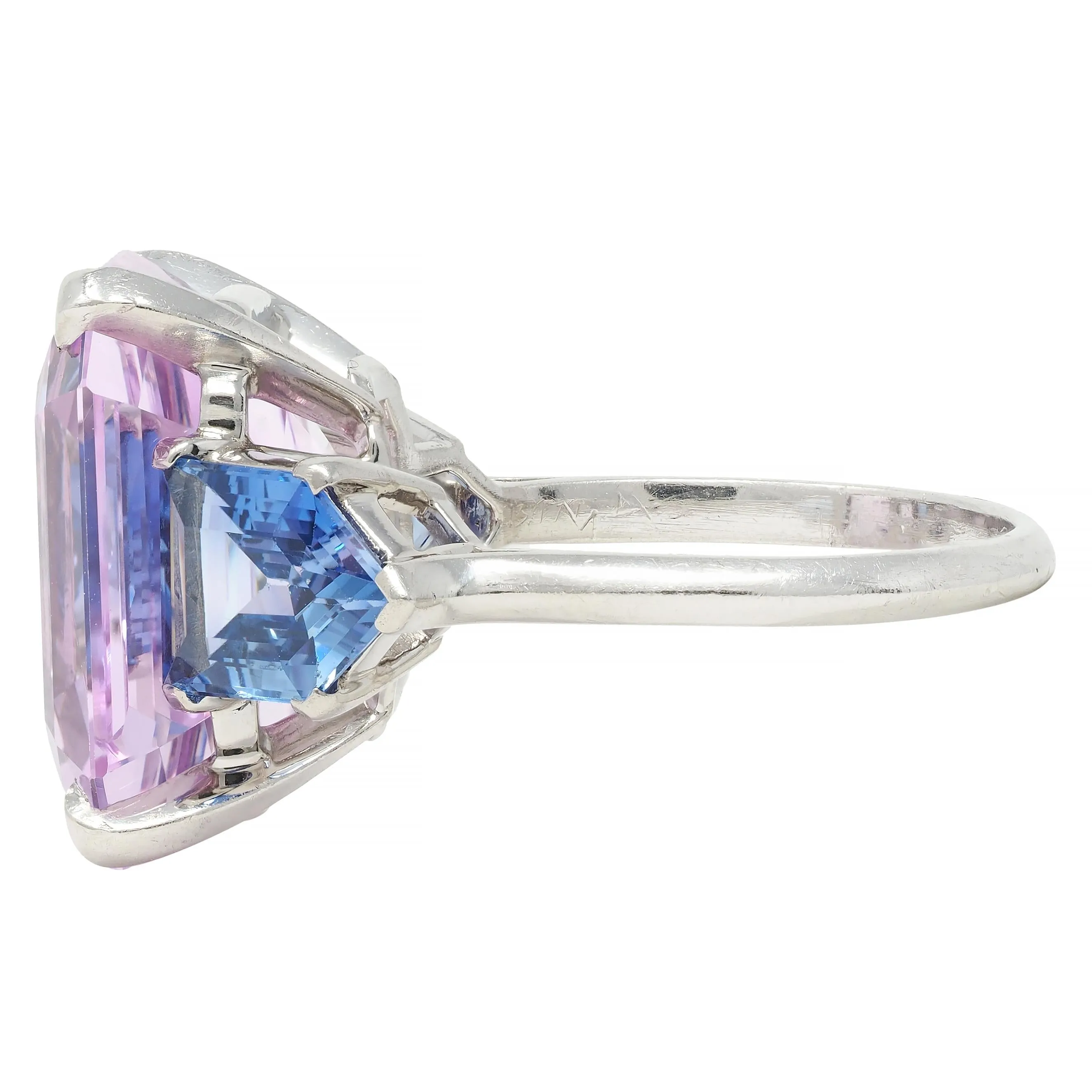 20.24 CTW Imperial Topaz No Heat Ceylon Sapphire White Gold Cocktail Ring