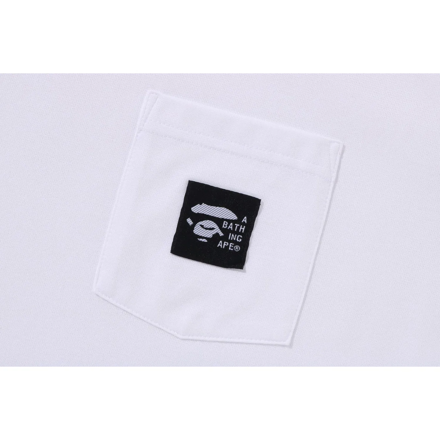 A BATHING APE LABEL POCKET TEE MENS