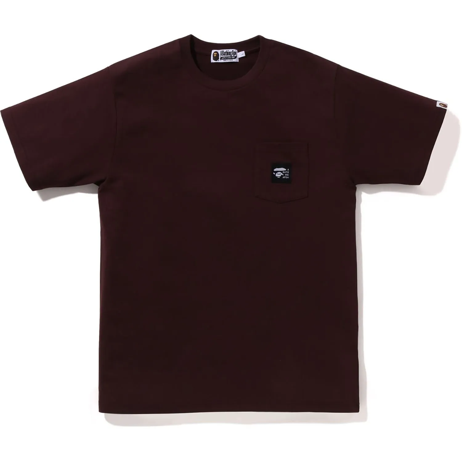 A BATHING APE LABEL POCKET TEE MENS