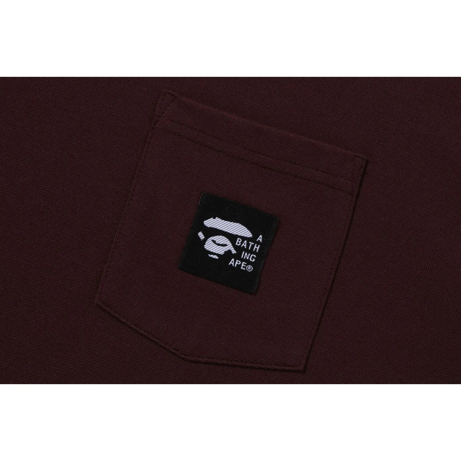 A BATHING APE LABEL POCKET TEE MENS