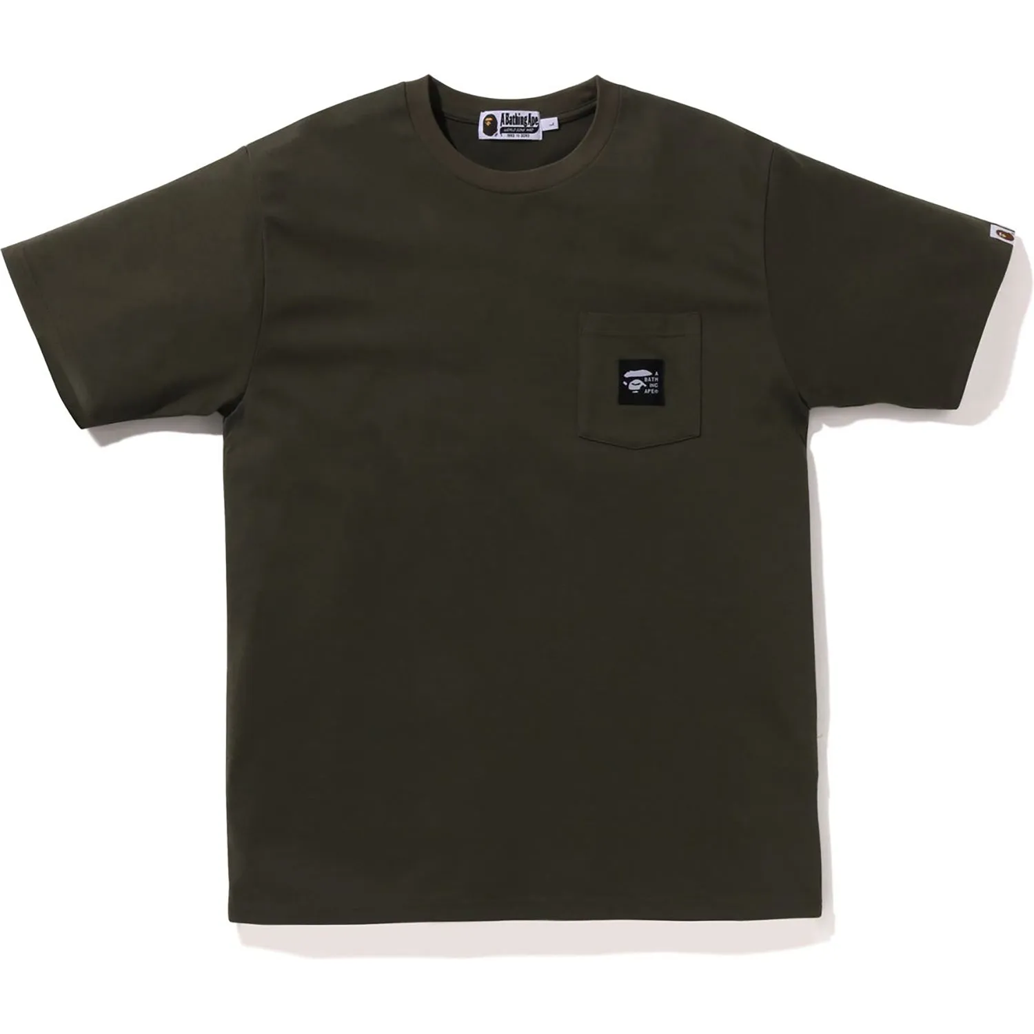 A BATHING APE LABEL POCKET TEE MENS