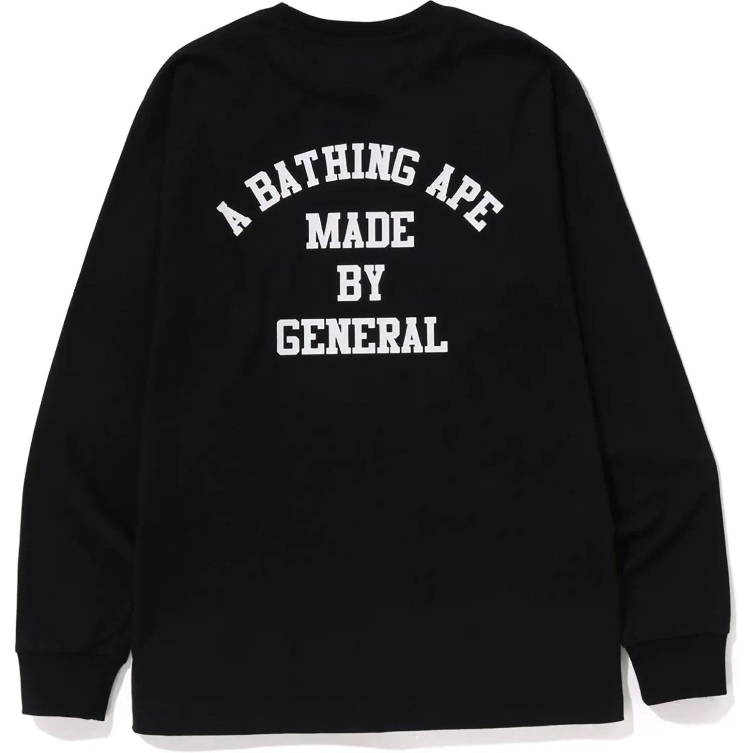 A BATHING APE LETTERED L/S TEE MENS