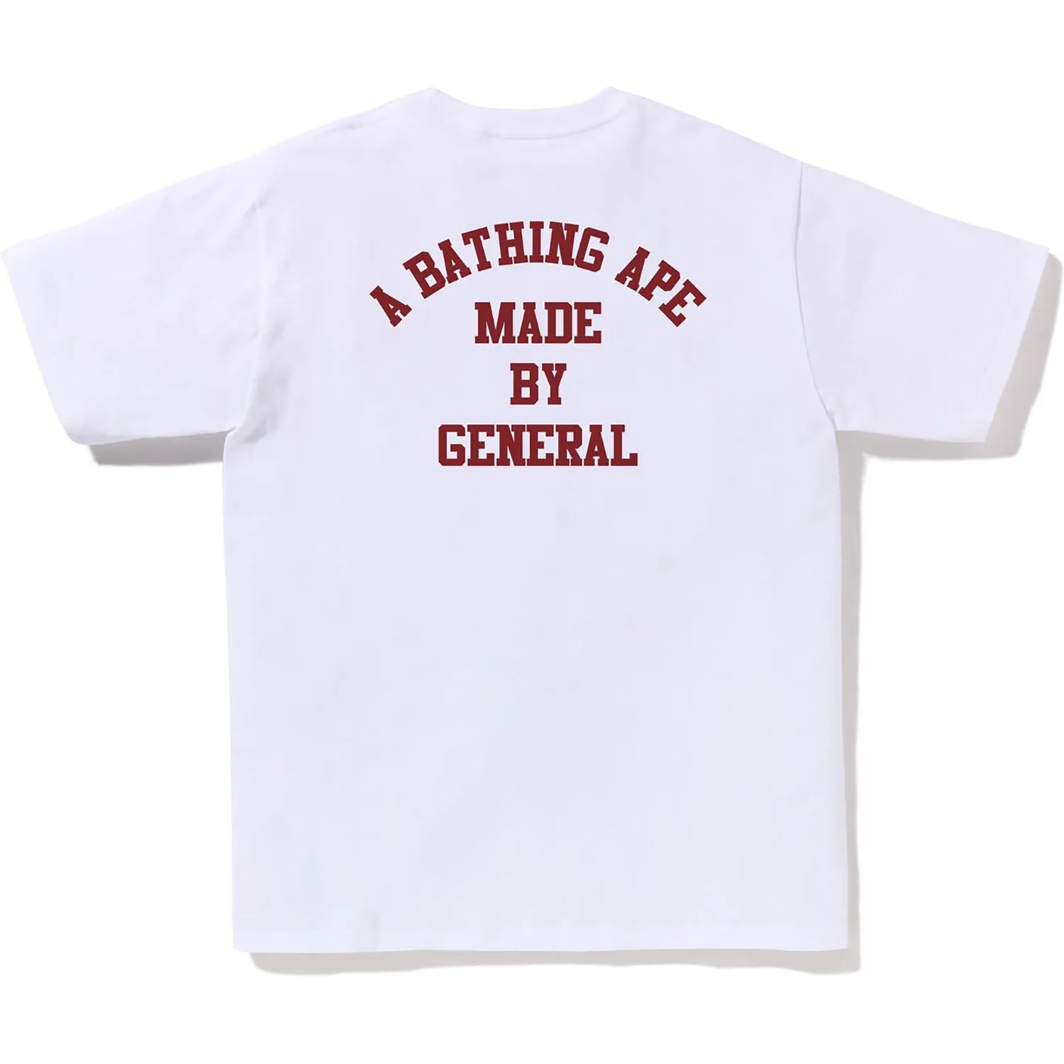 A BATHING APE LETTERED TEE MENS