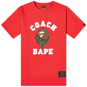 A Bathing Ape x Coach Rexy TeeRed