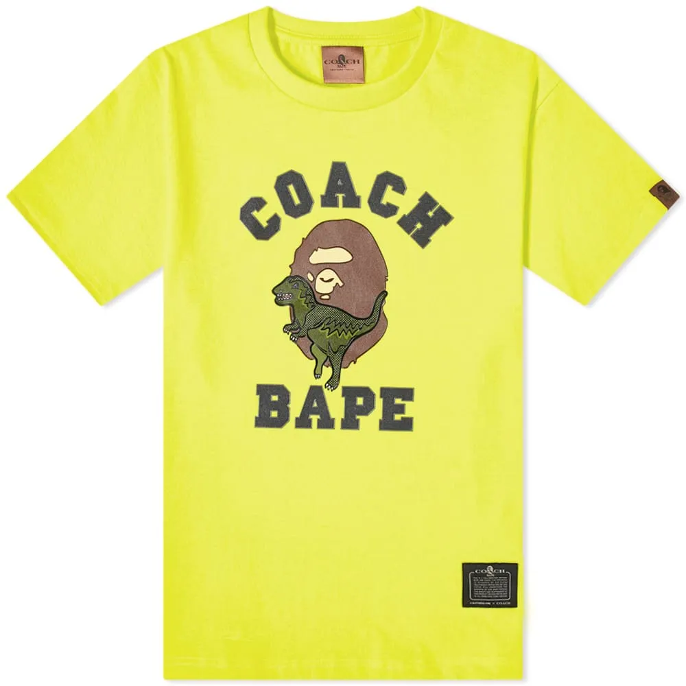 A Bathing Ape x Coach Rexy TeeYellow