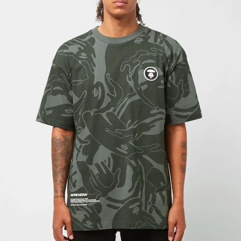 AAPE by A Bathing Ape Camo Badge Tee