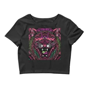 Acid Tiger Graphic Crop T-Shirt