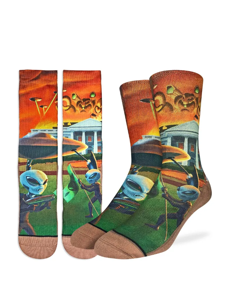 Active alien invasion socks for sale.