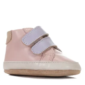 Adorable Blush/Lilac Hi-Top Baby Shoes