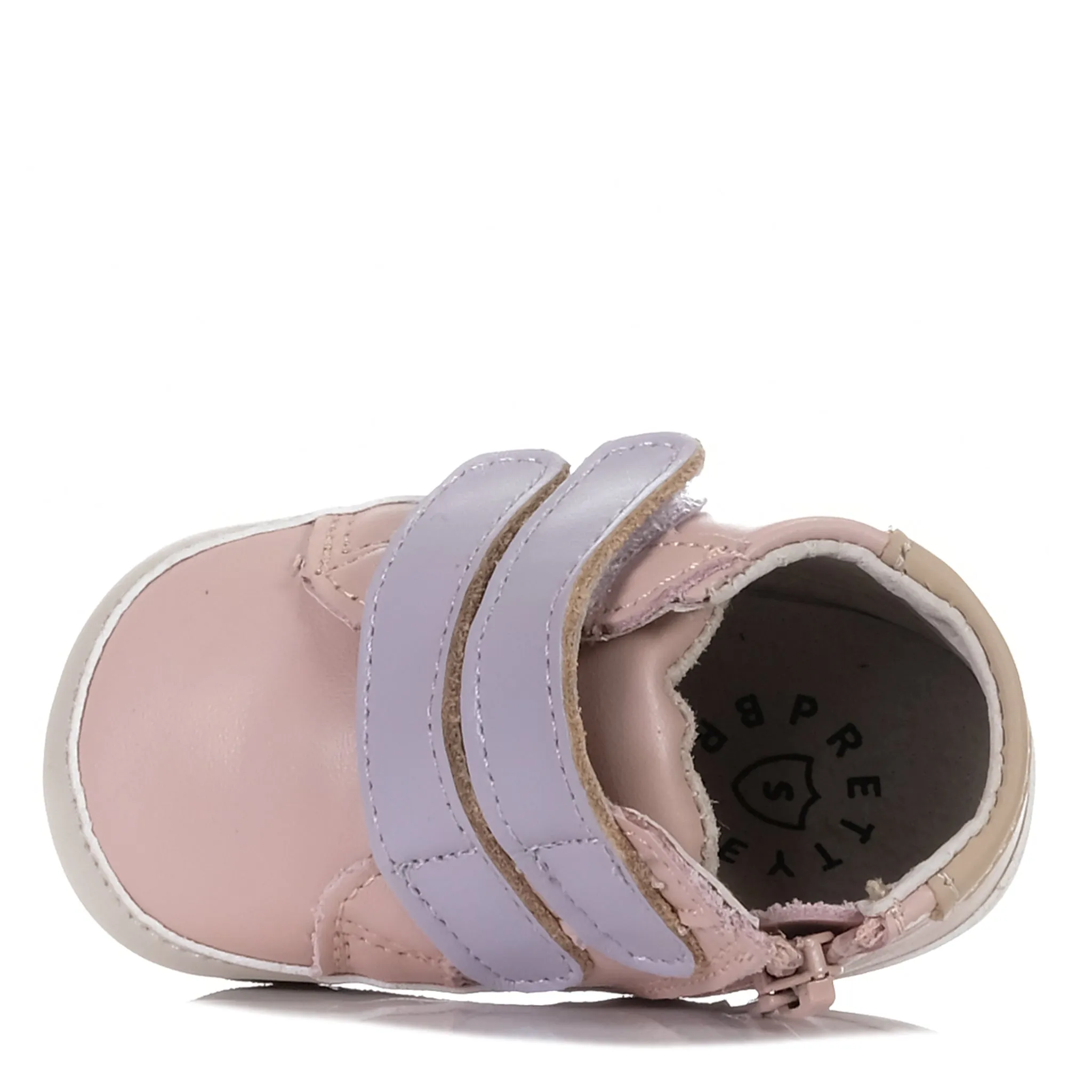 Adorable Blush/Lilac Hi-Top Baby Shoes