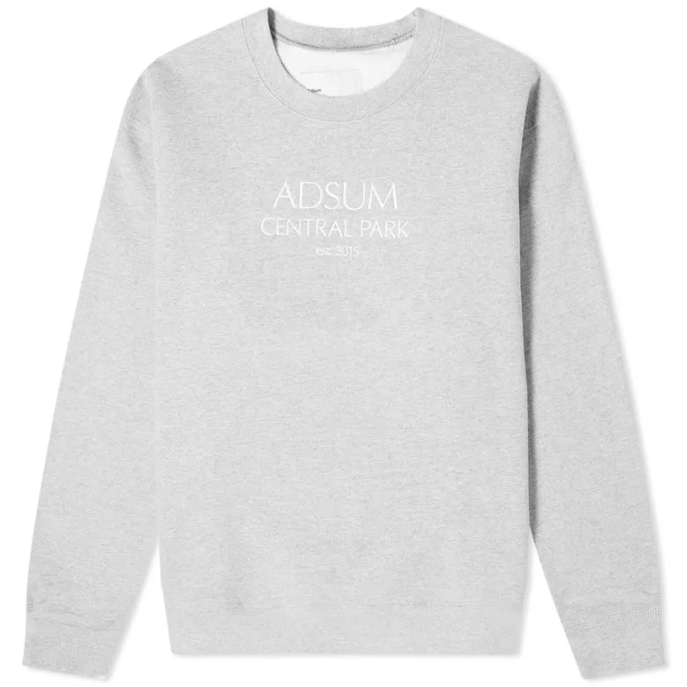 Adsum Central Park Crew SweatBleached Heather