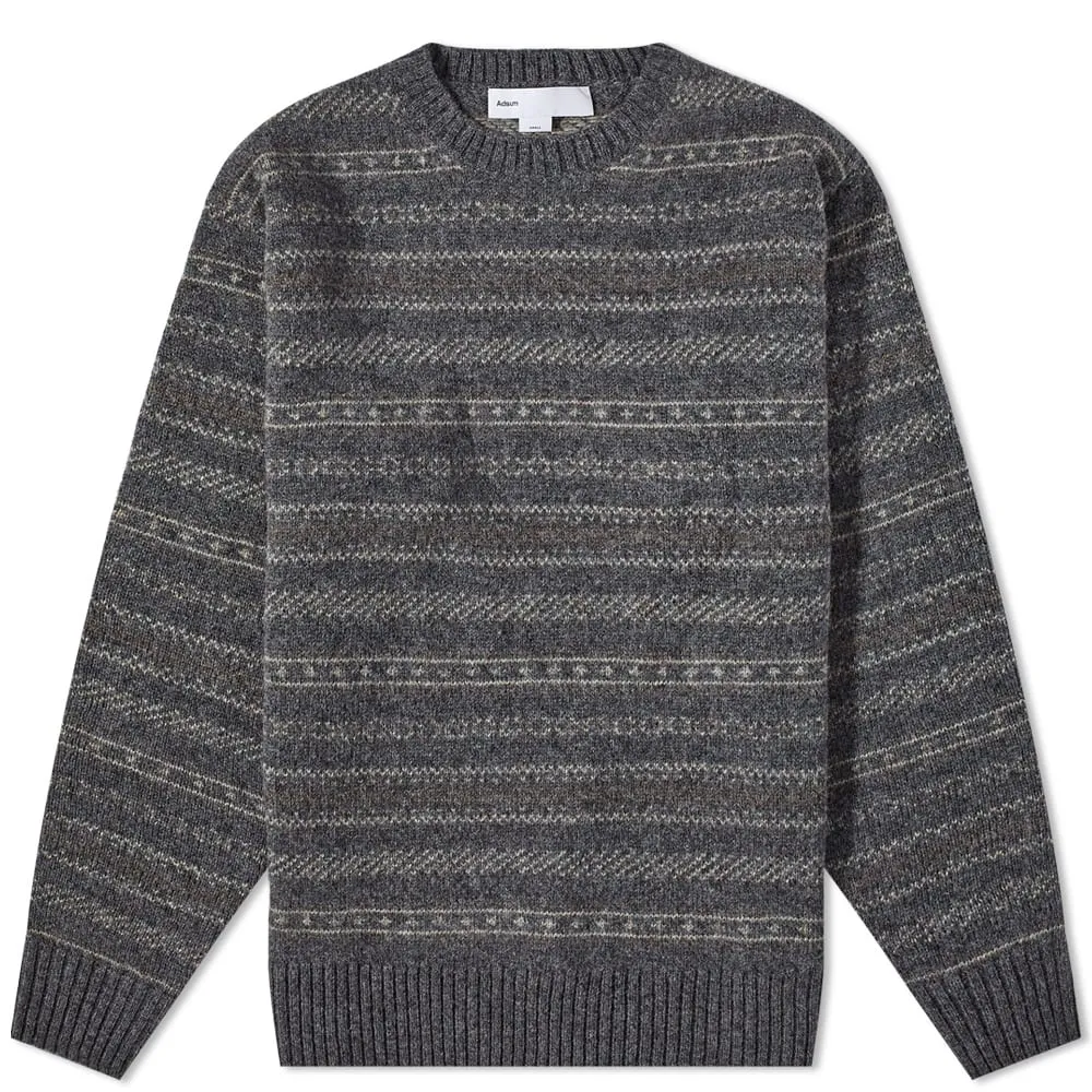 Adsum Nordic Crewneck SweaterCharcoal