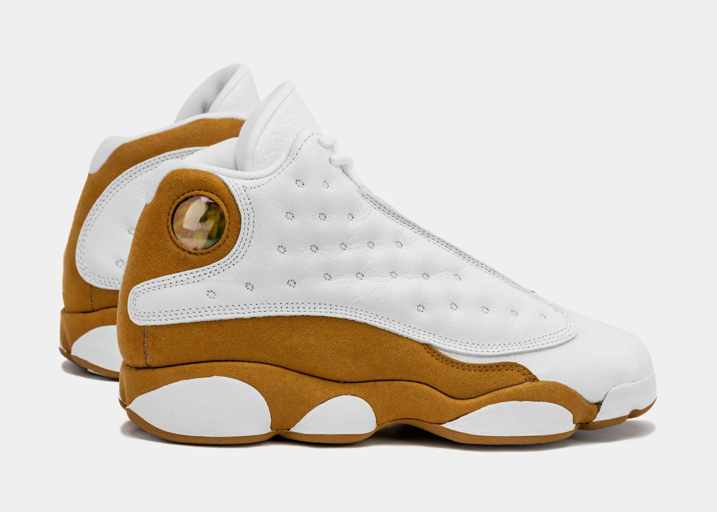 Air Jordan 13 Wheat Grade School Lifestyle Shoes (White/Wheat)