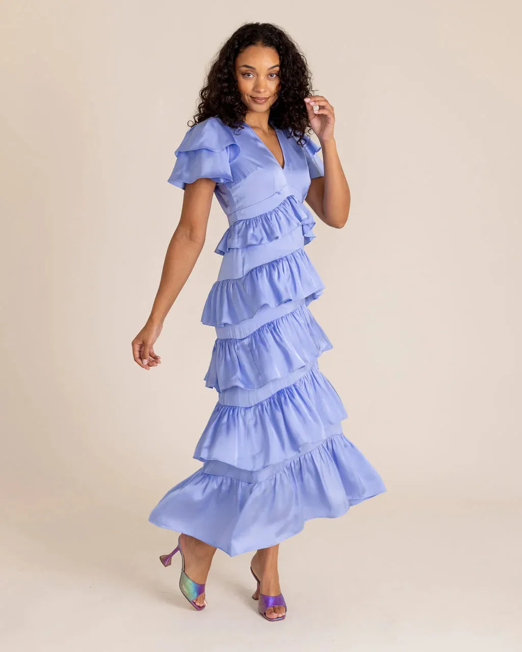 Alden Adair Penelope Dress - Periwinkle