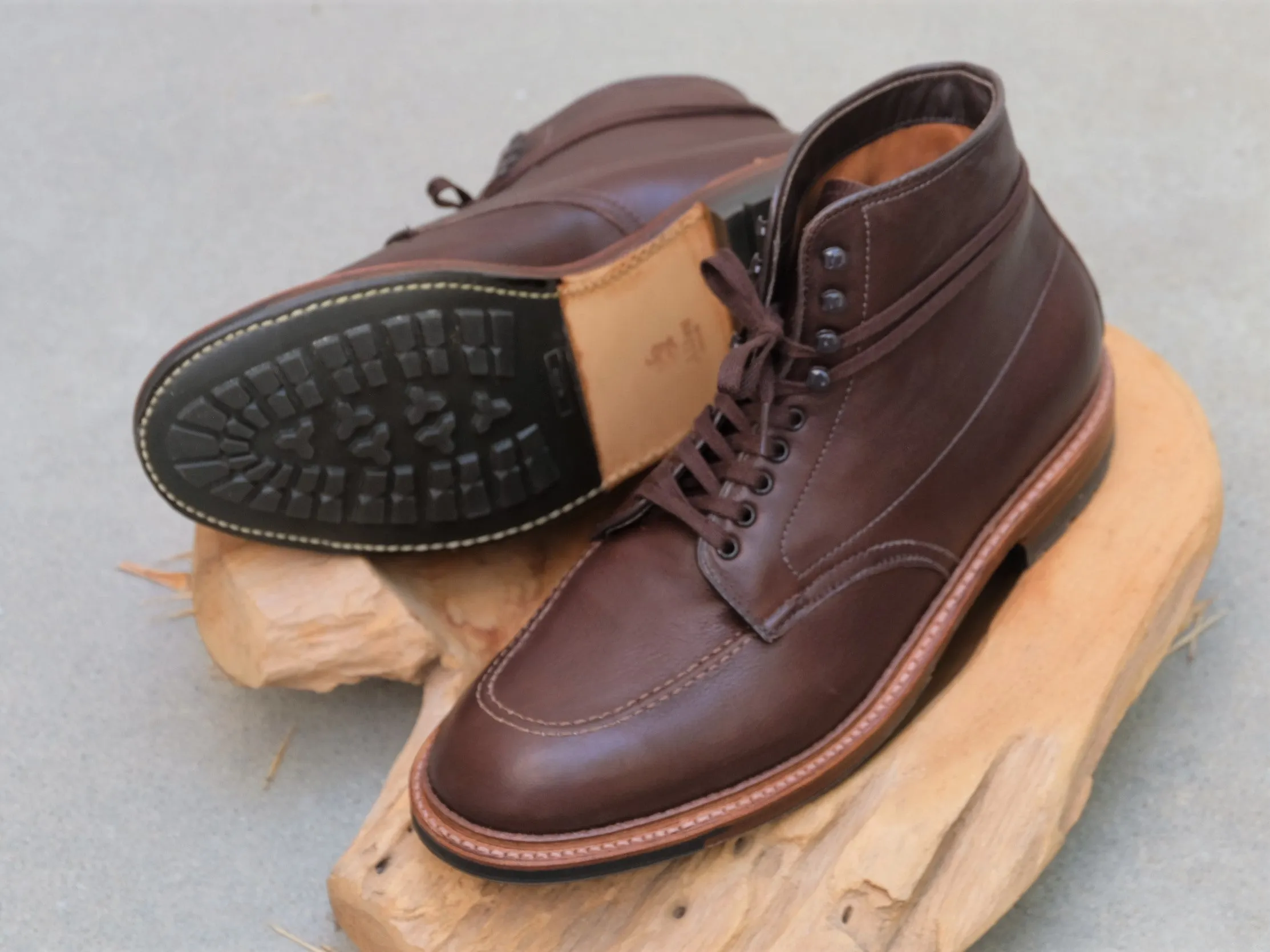 Alden Indy Boots in Brown Rusticalf