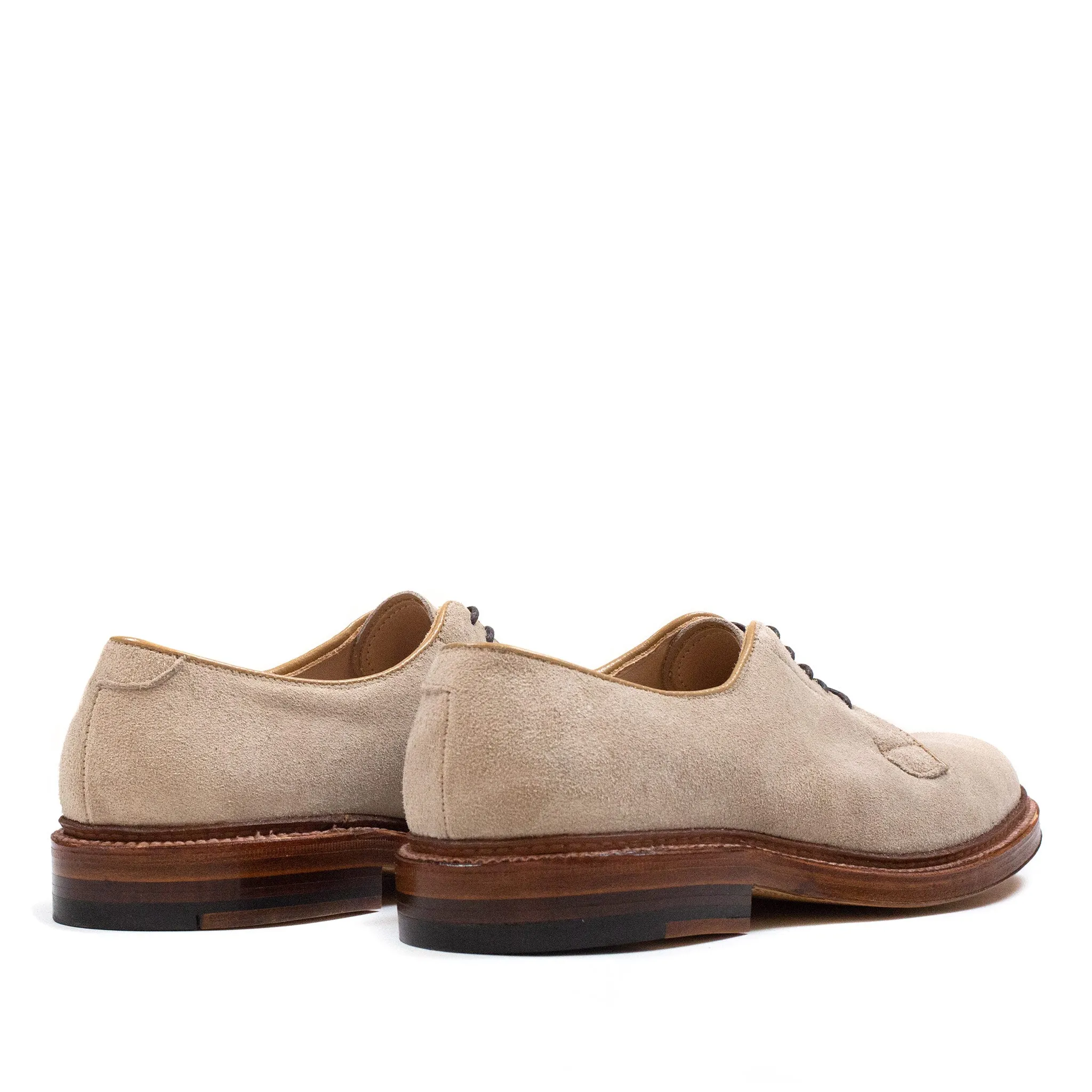 Alden Plain Toe Blucher Milkshake Suede