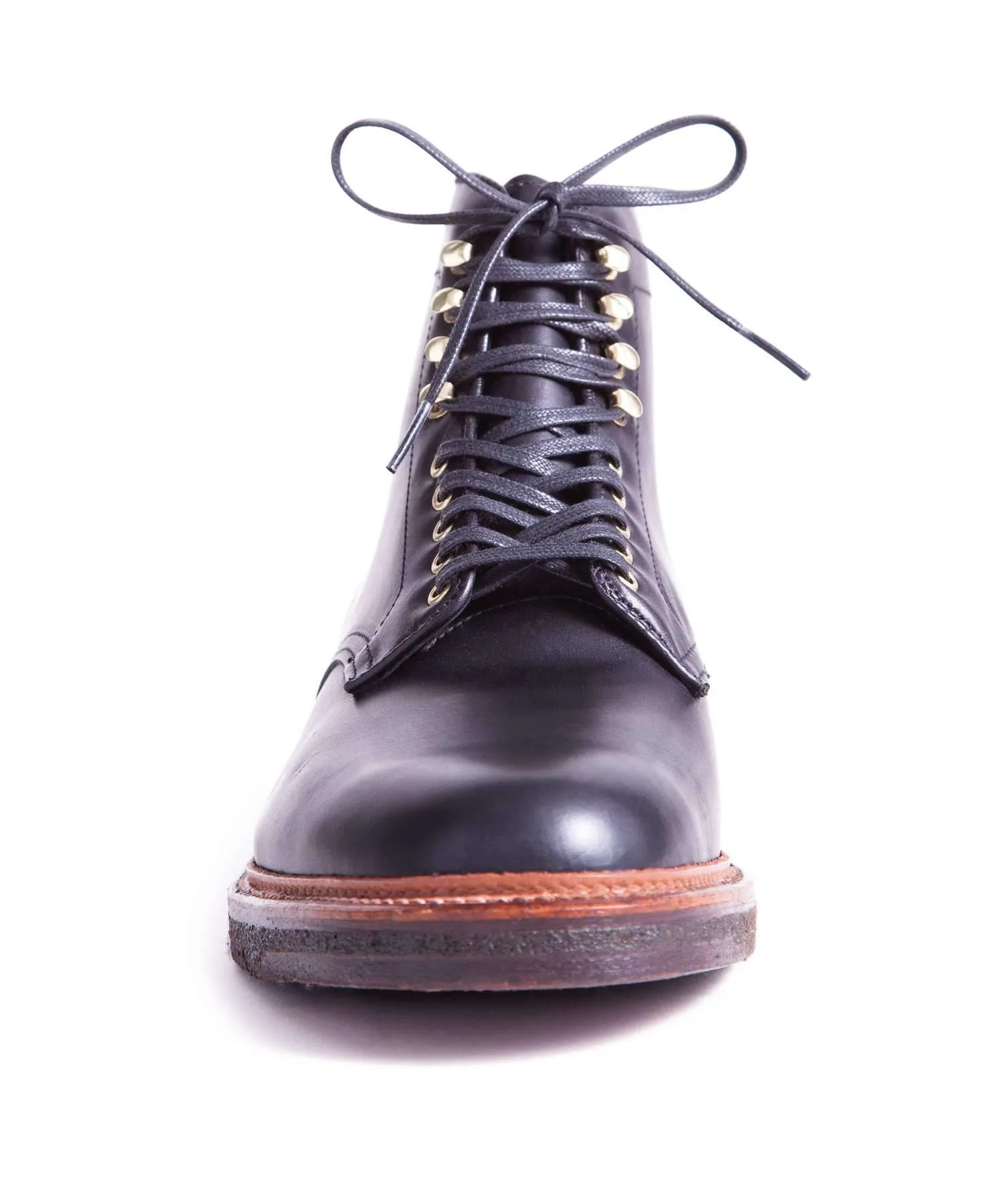 Alden Plain Toe Boot In Black