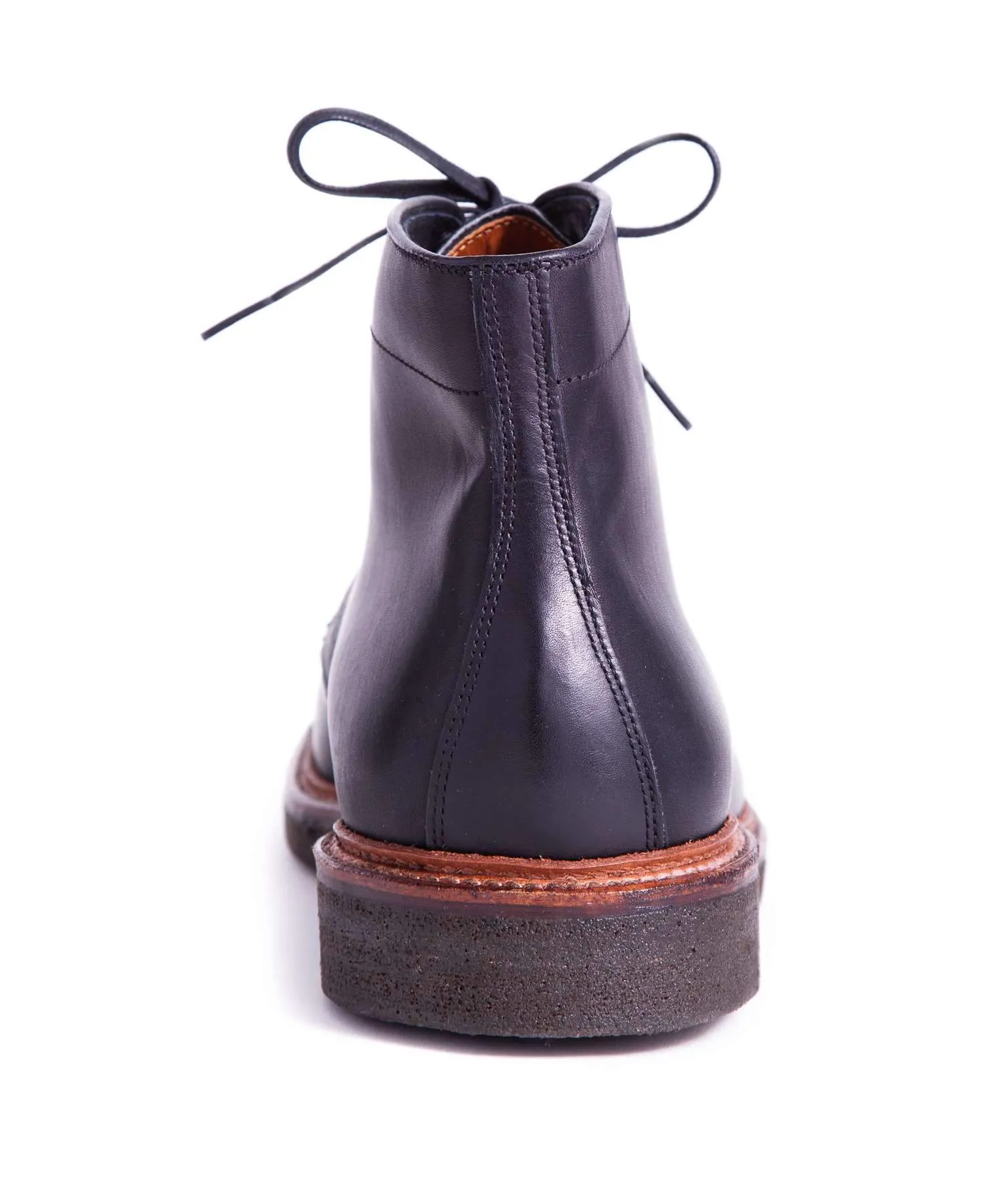 Alden Plain Toe Boot In Black