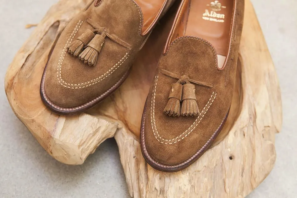 Alden Tassel Loafer in Snuff Suede