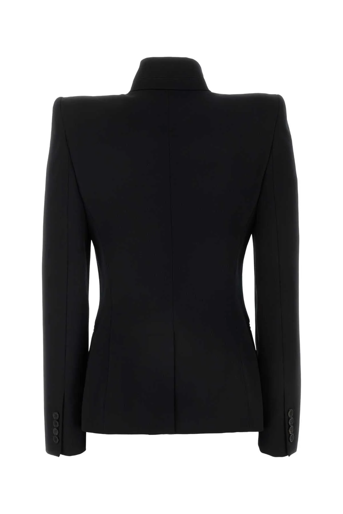 Alexander Mcqueen Black Wool Blazer