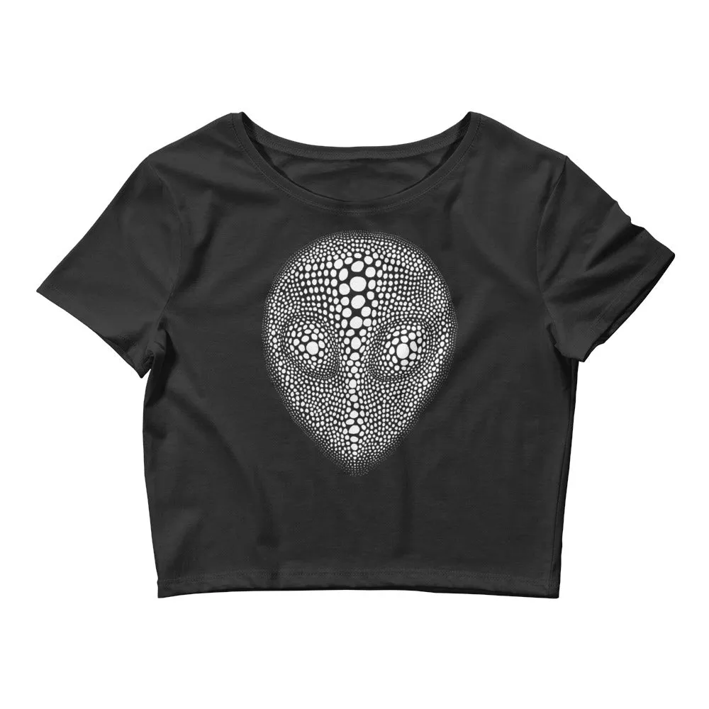 Alien Head Graphic Crop Tee - Top Google Search Result