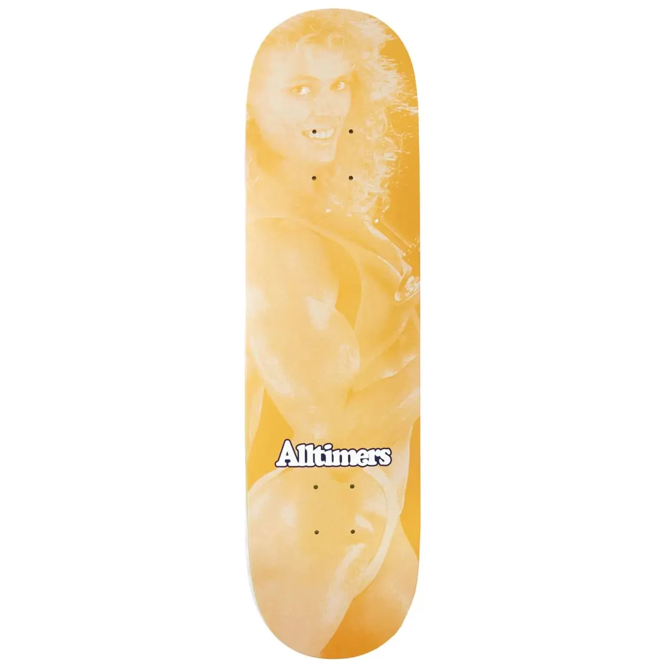 Alltimers 'Flex' Orange Skateboard Deck 8