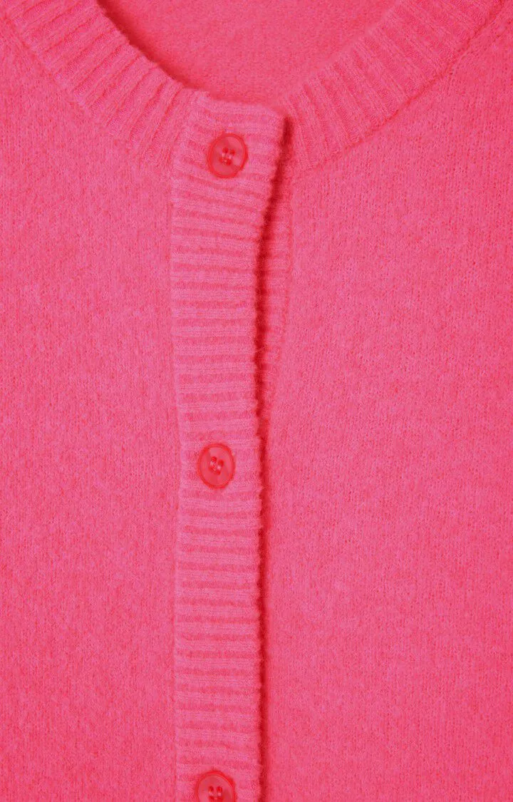 American Vintage Damsville Cardigan - Neon Pink