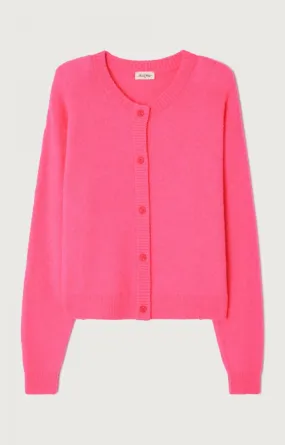 American Vintage Damsville Cardigan - Neon Pink