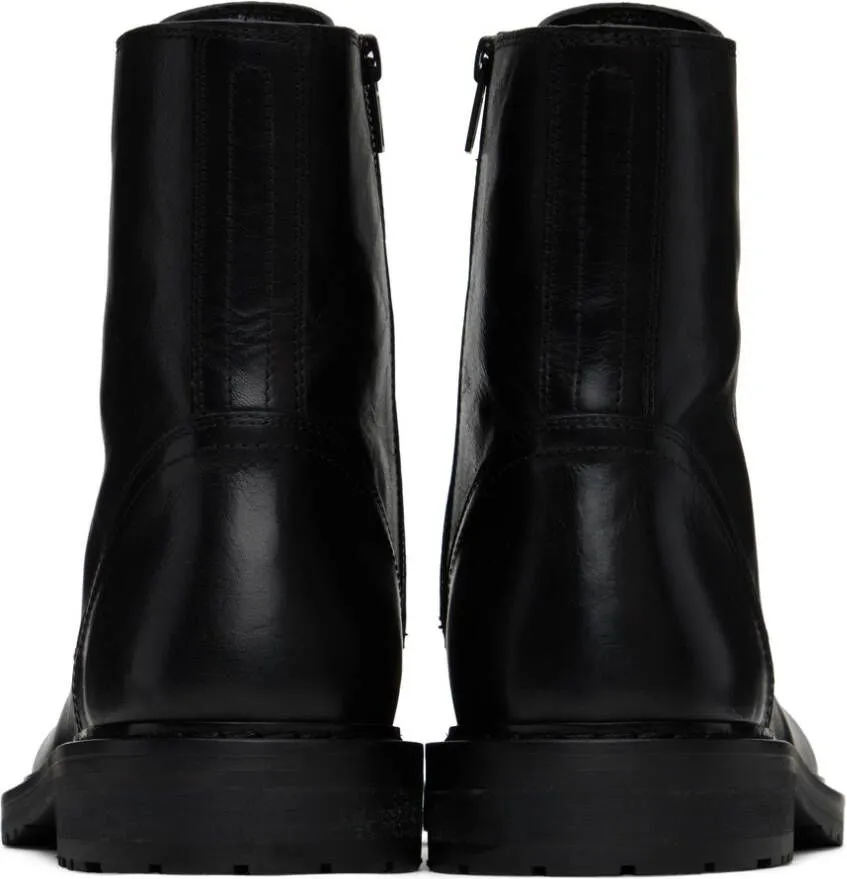 Ann Demeulemeester Black Combat Boots