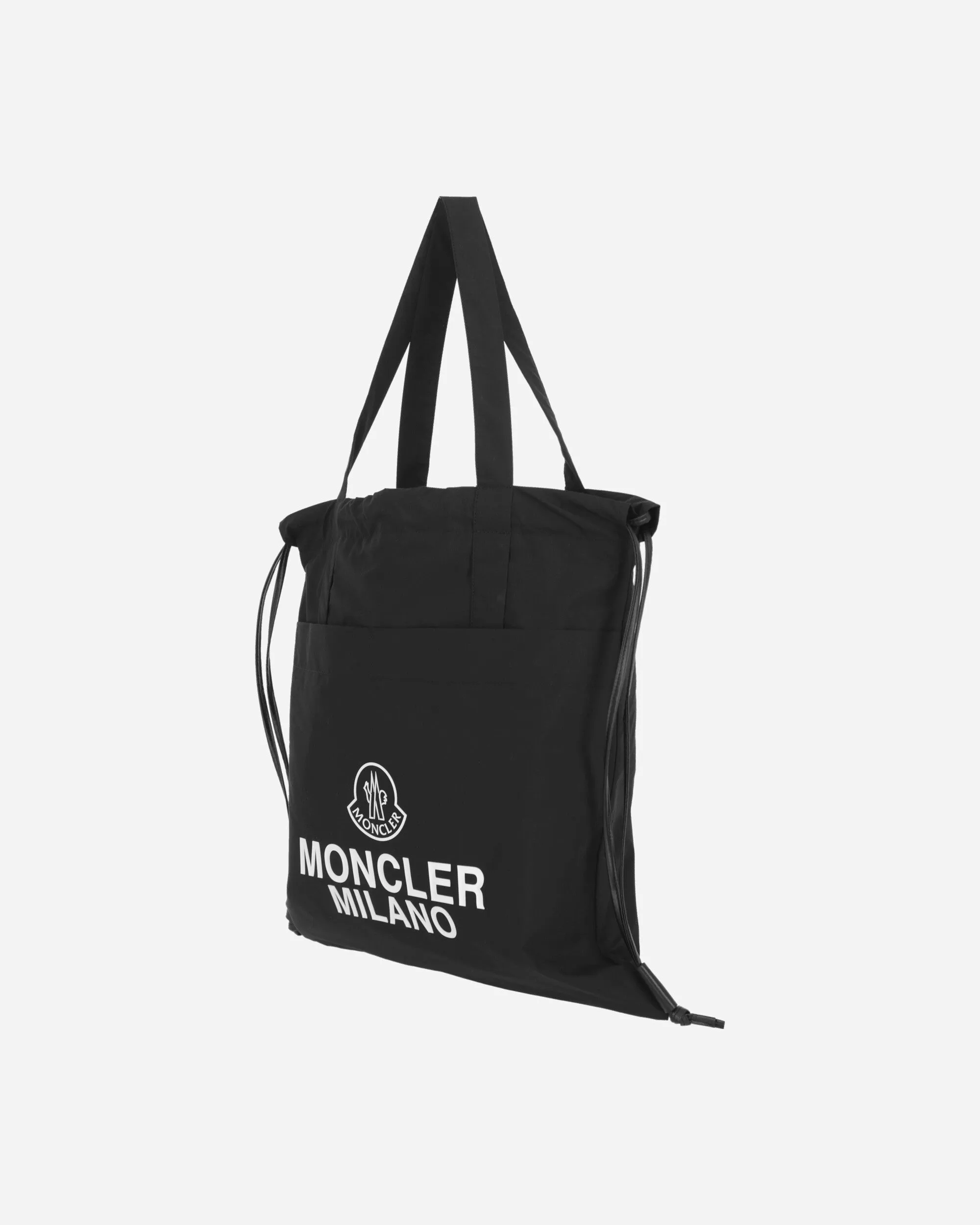 AQ Drawstring Tote Bag Black