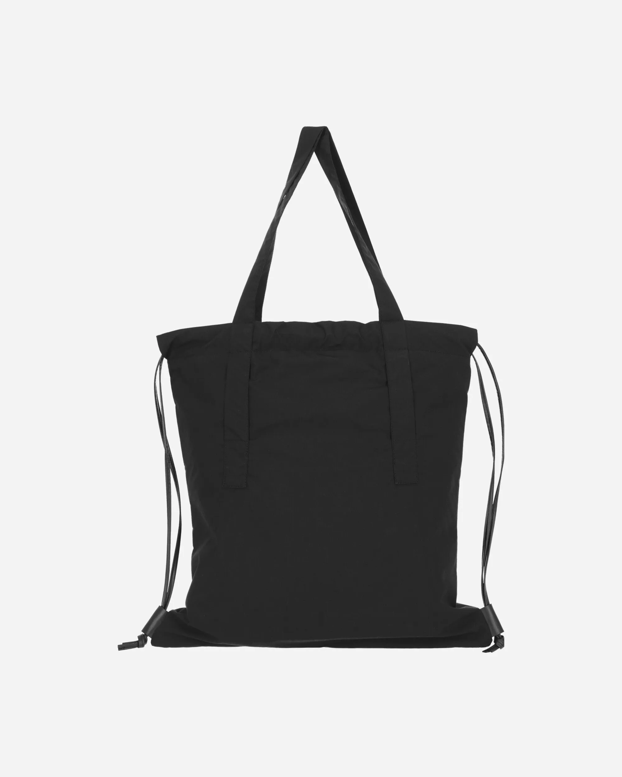 AQ Drawstring Tote Bag Black