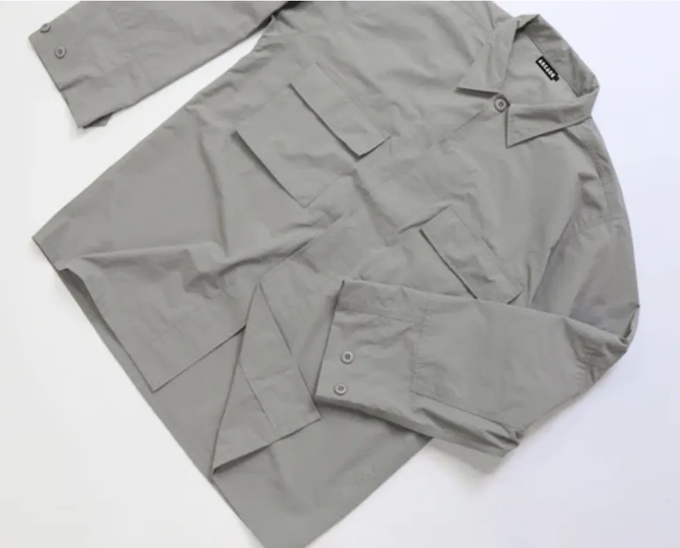 Arcade Ripstop Army Shirt / Grey. Three Meter Option.