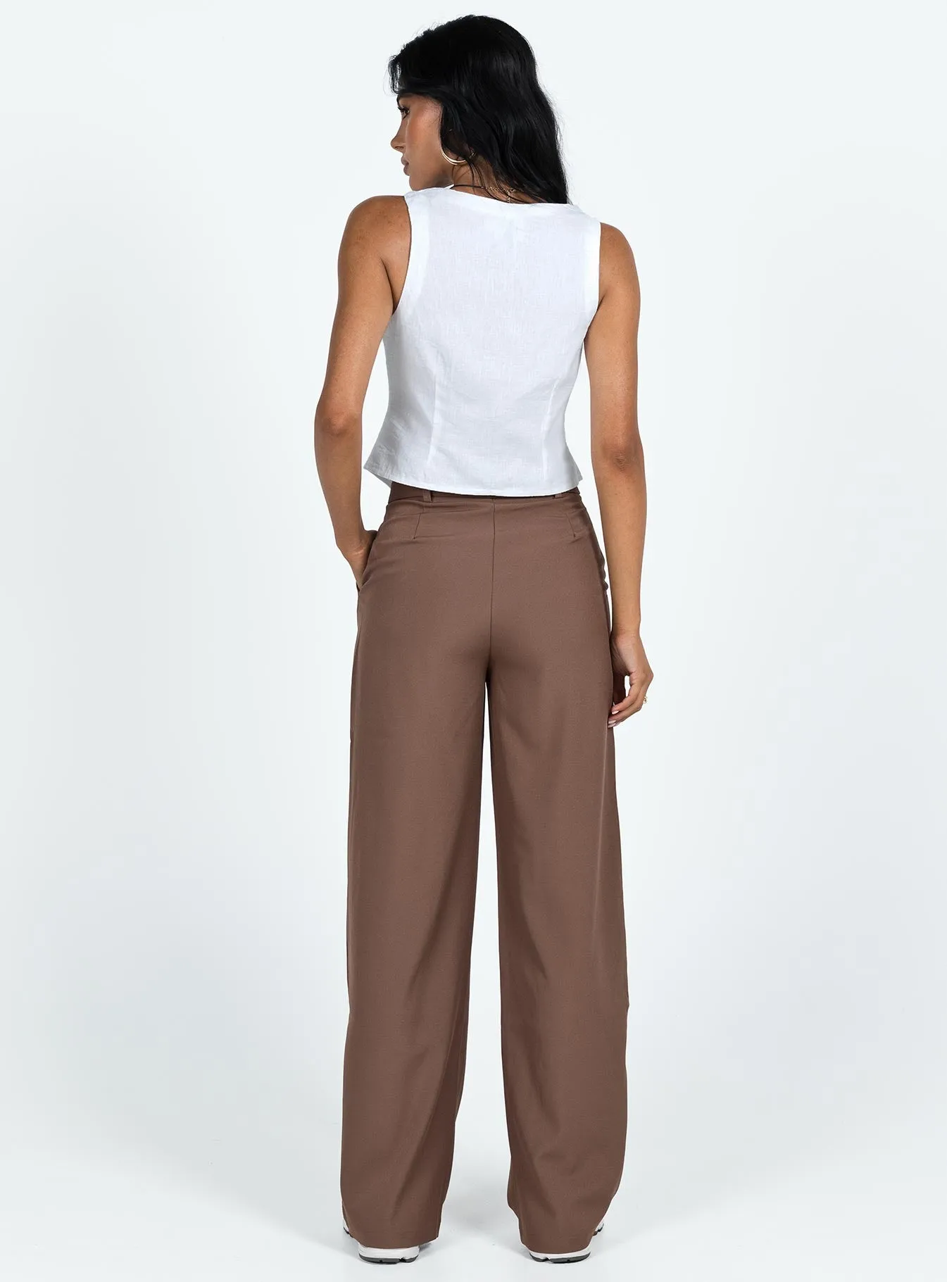 Archer Brown Pants with Lower Impact