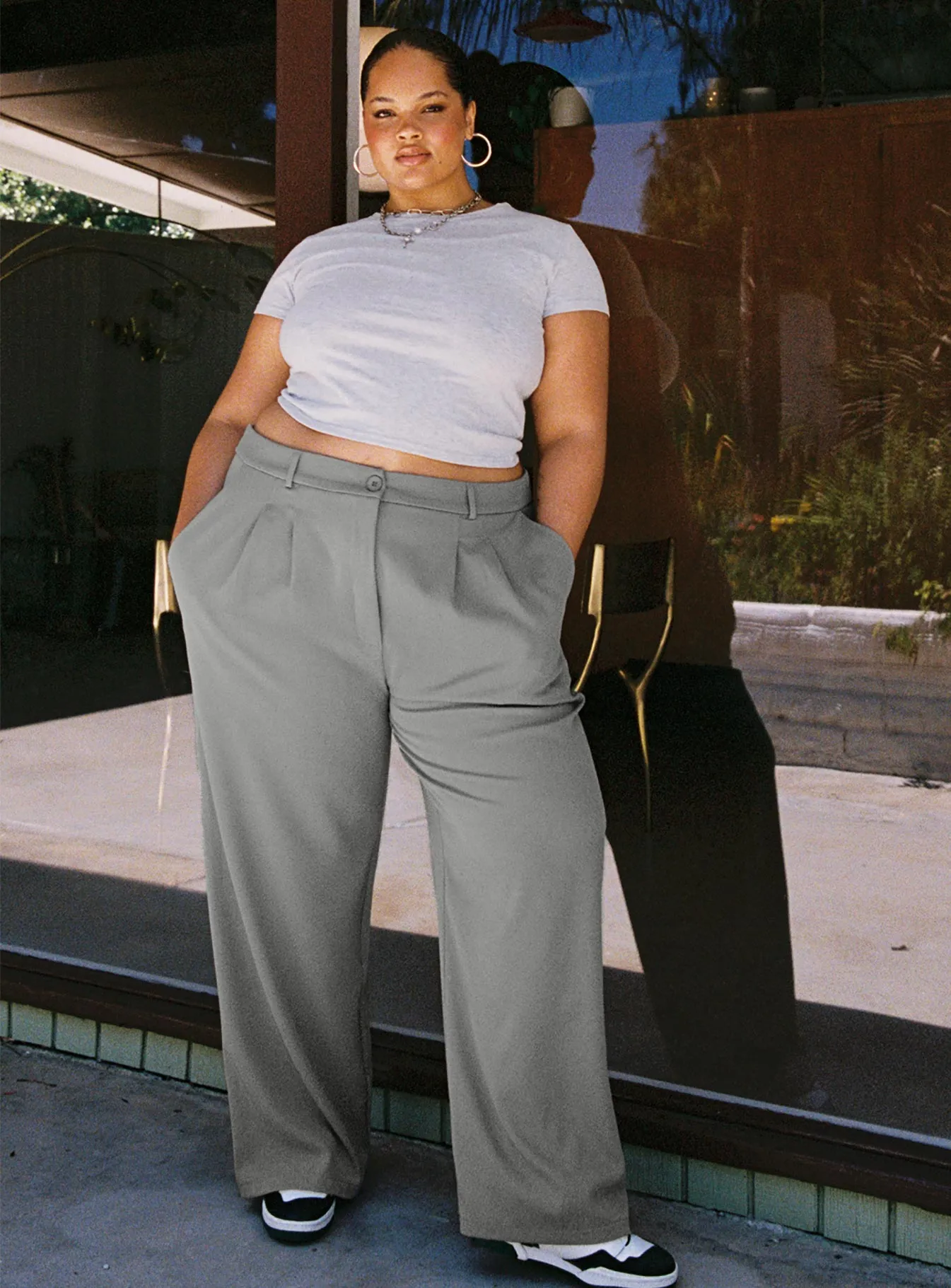 Archer Pants Grey Curved - Buy Now