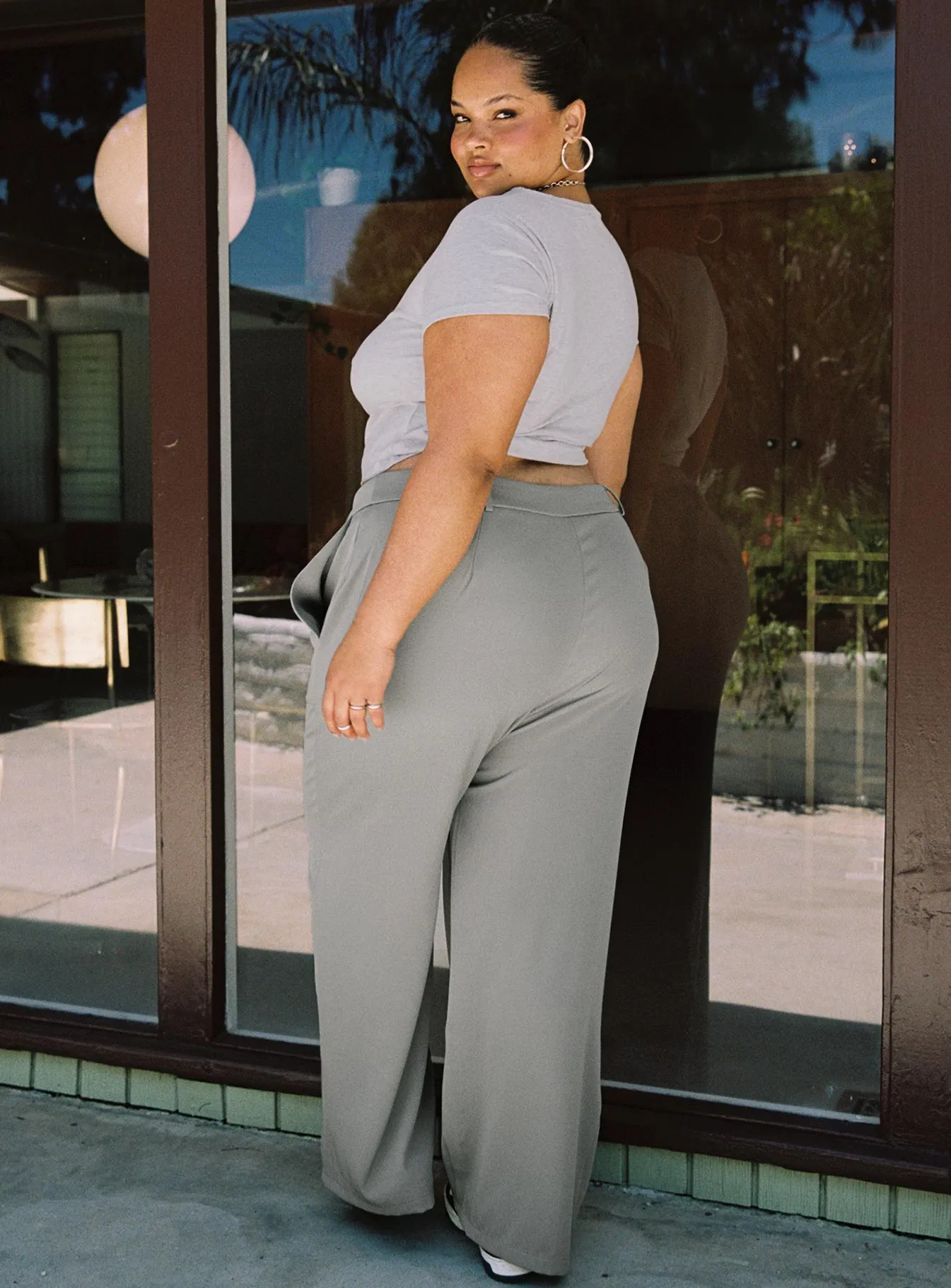 Archer Pants Grey Curved - Buy Now