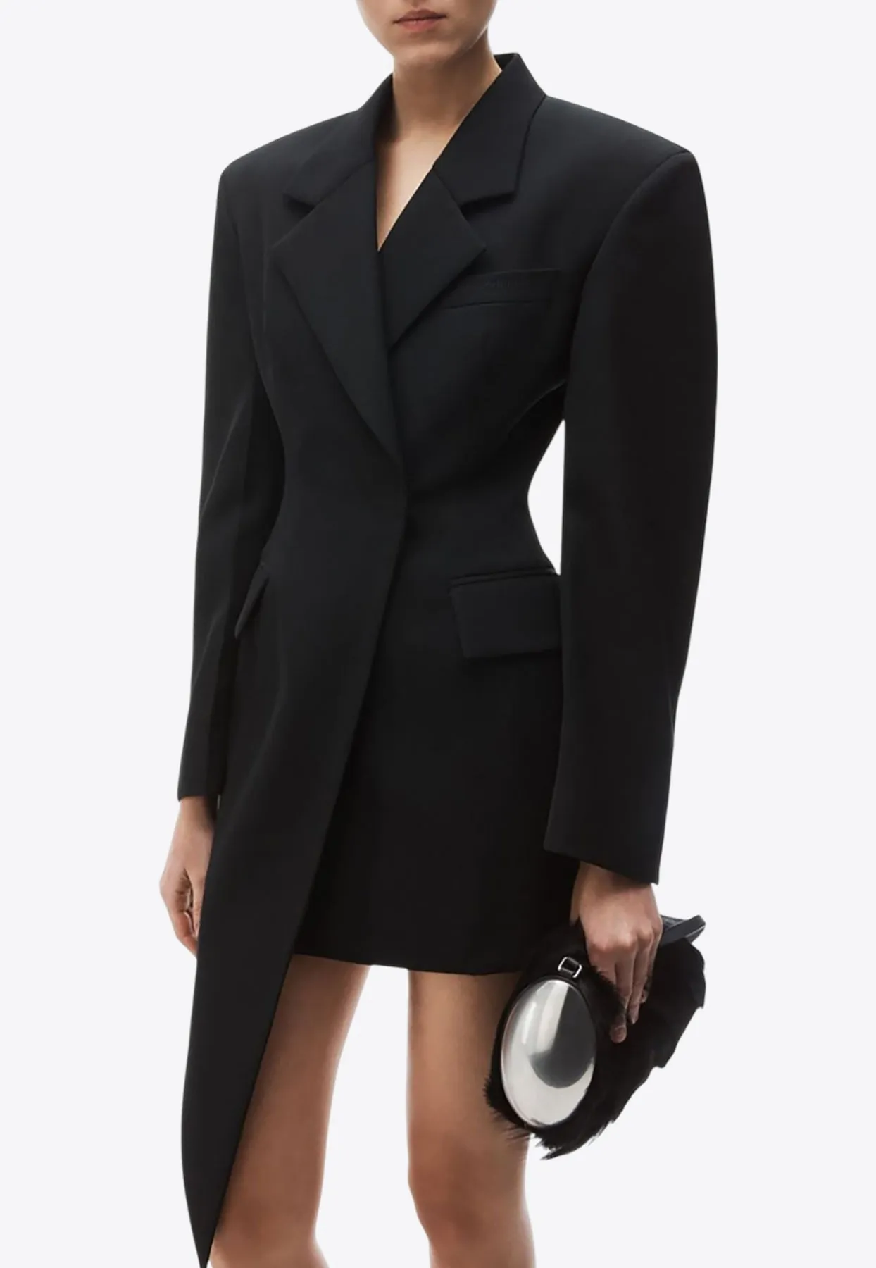 Asymmetrical Mini Blazer Dress