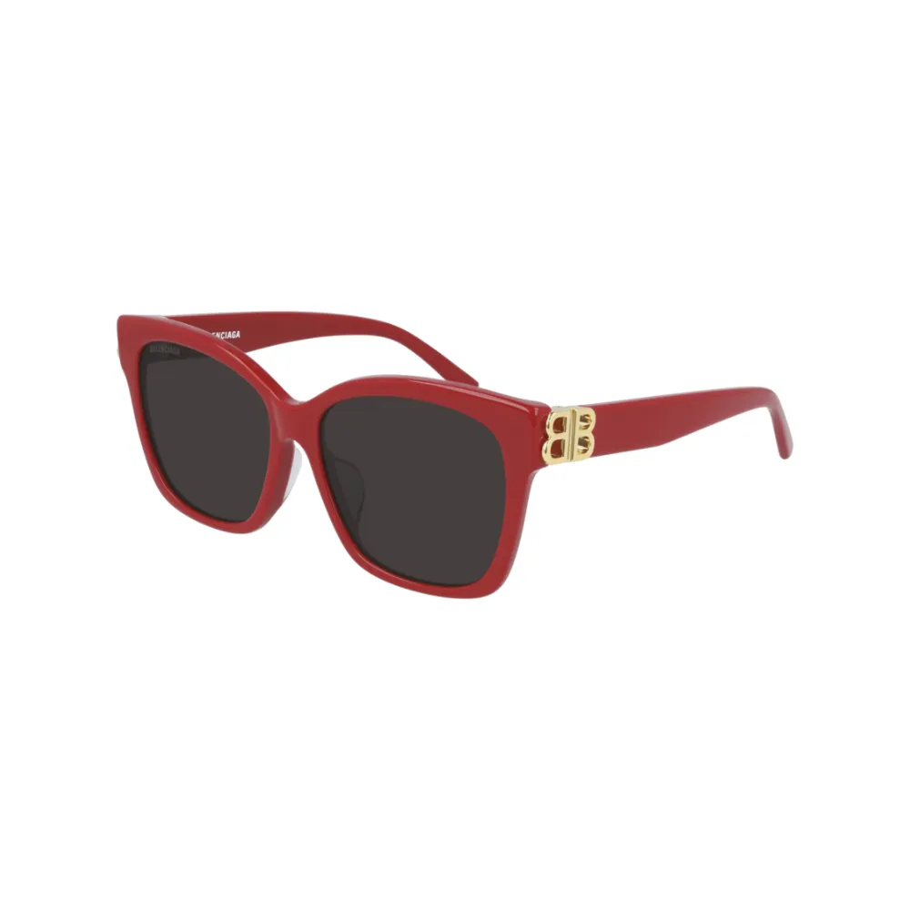 Balenciaga Sunglass Woman Red Gold Grey BB0102SA-003