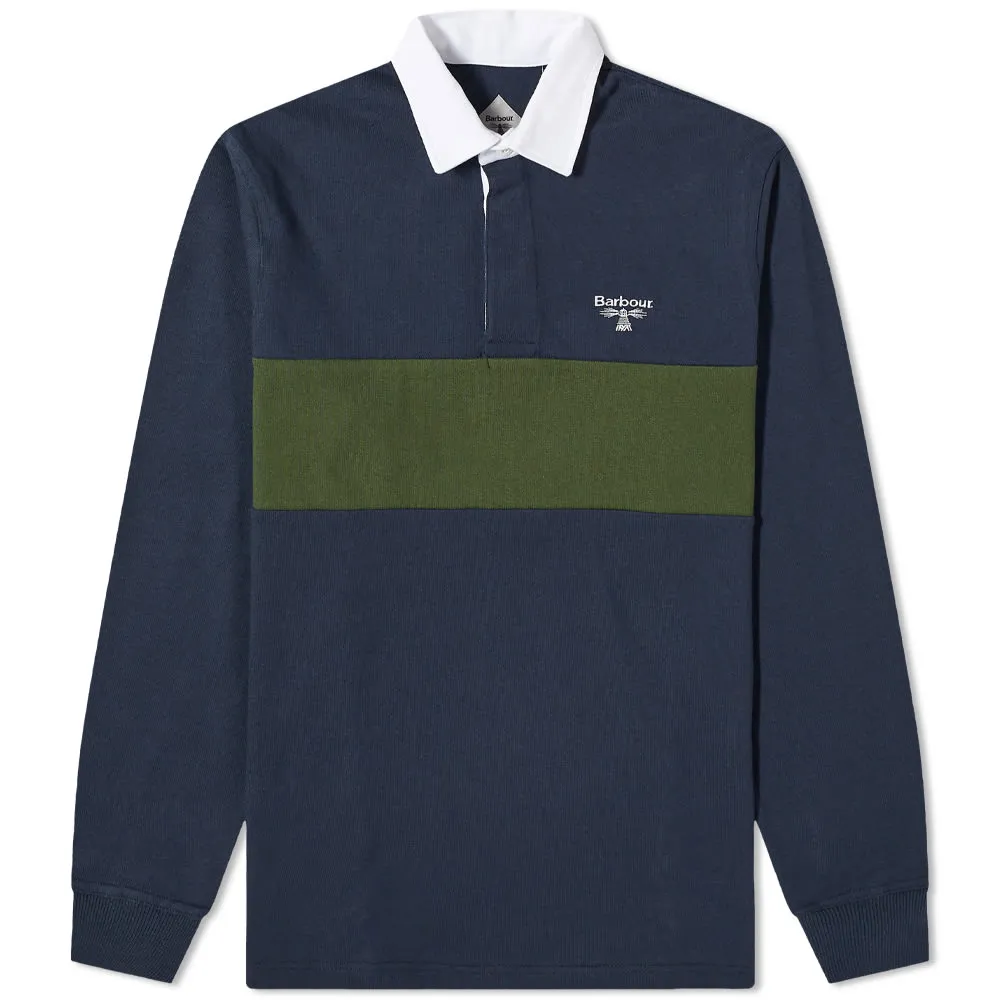 Barbour Beacon Denton Rugby ShirtNavy