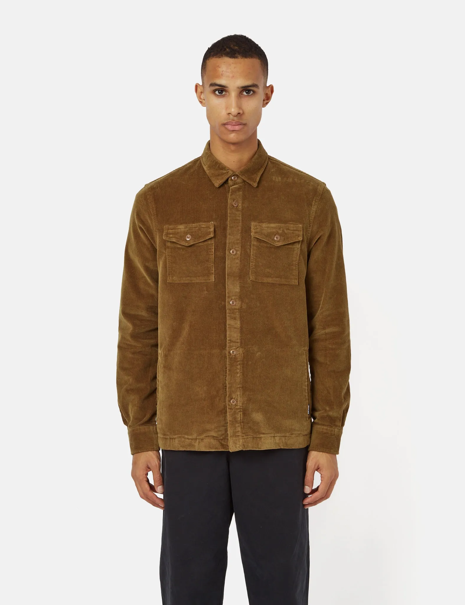 Barbour Corduroy Overshirt French Sandstone Brown - Shop Now