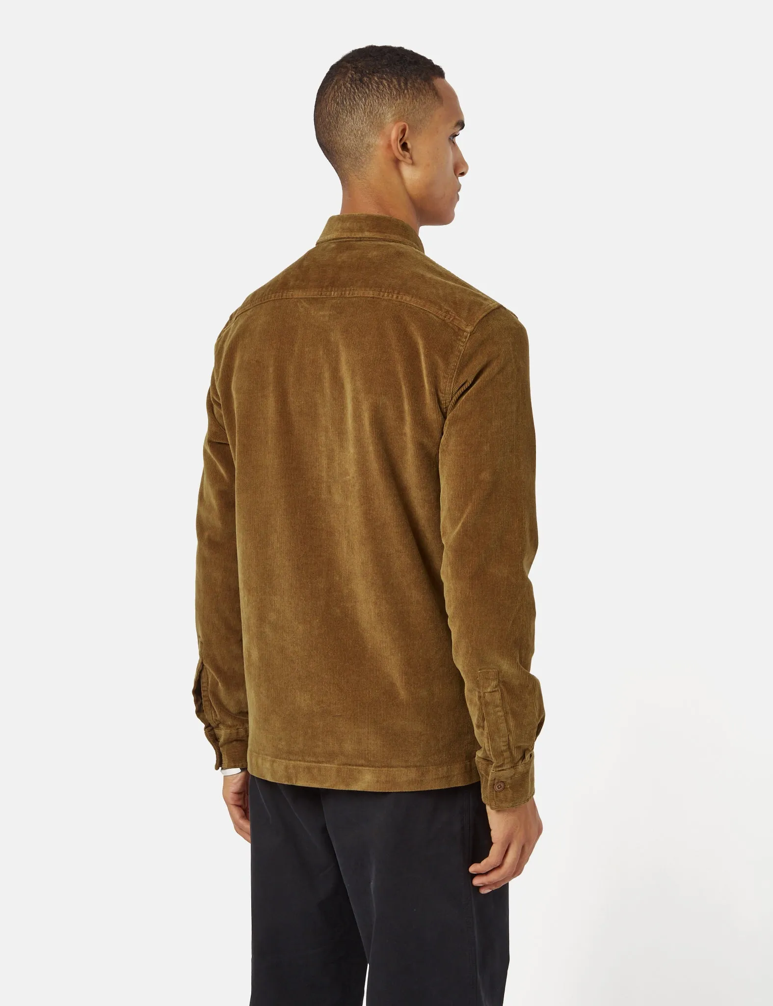 Barbour Corduroy Overshirt French Sandstone Brown - Shop Now