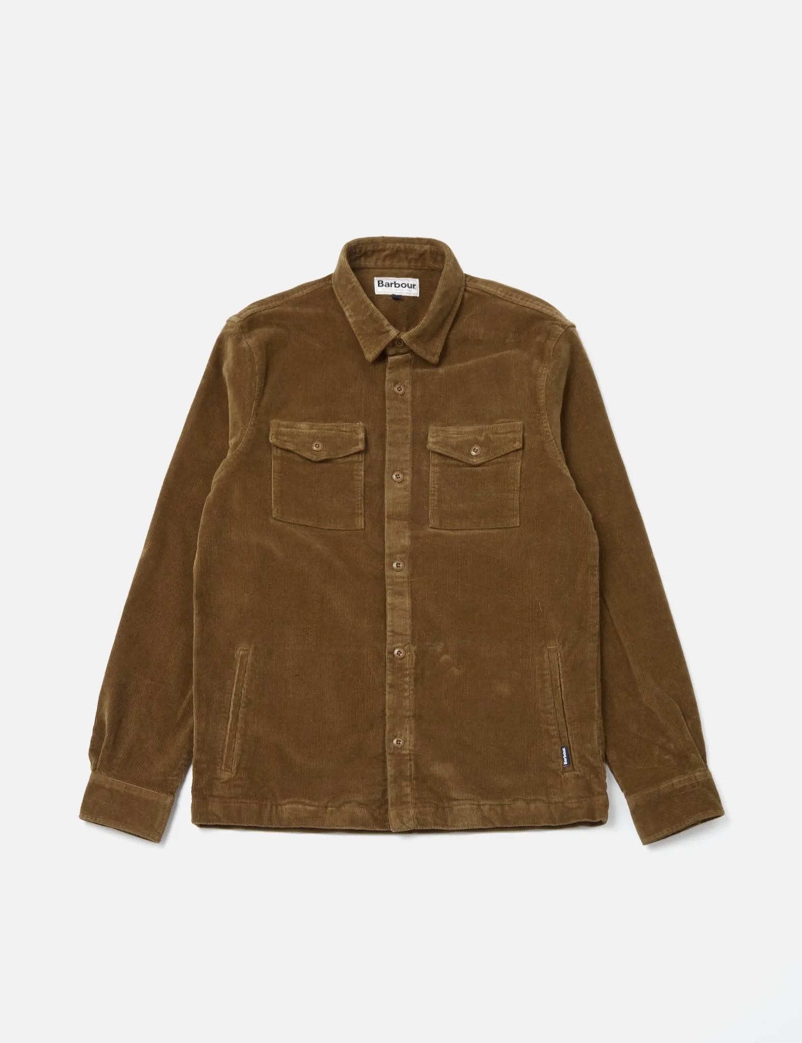 Barbour Corduroy Overshirt French Sandstone Brown - Shop Now