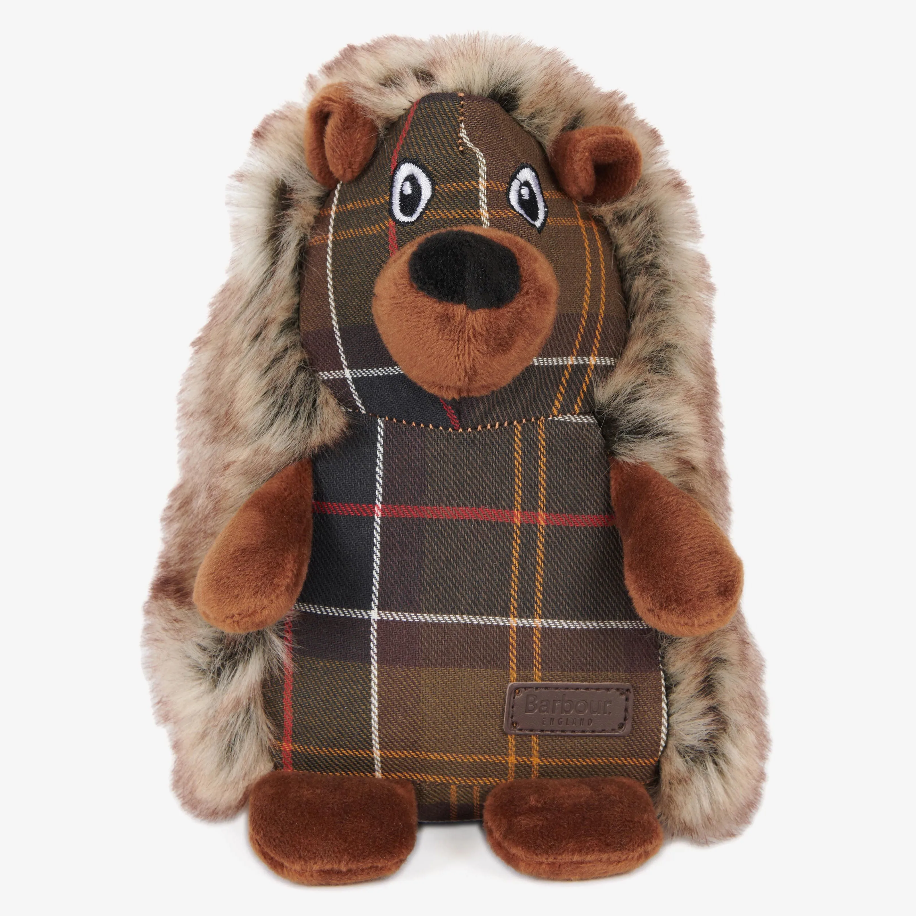 Barbour Dog Hedgehog Toy - Tartan Design