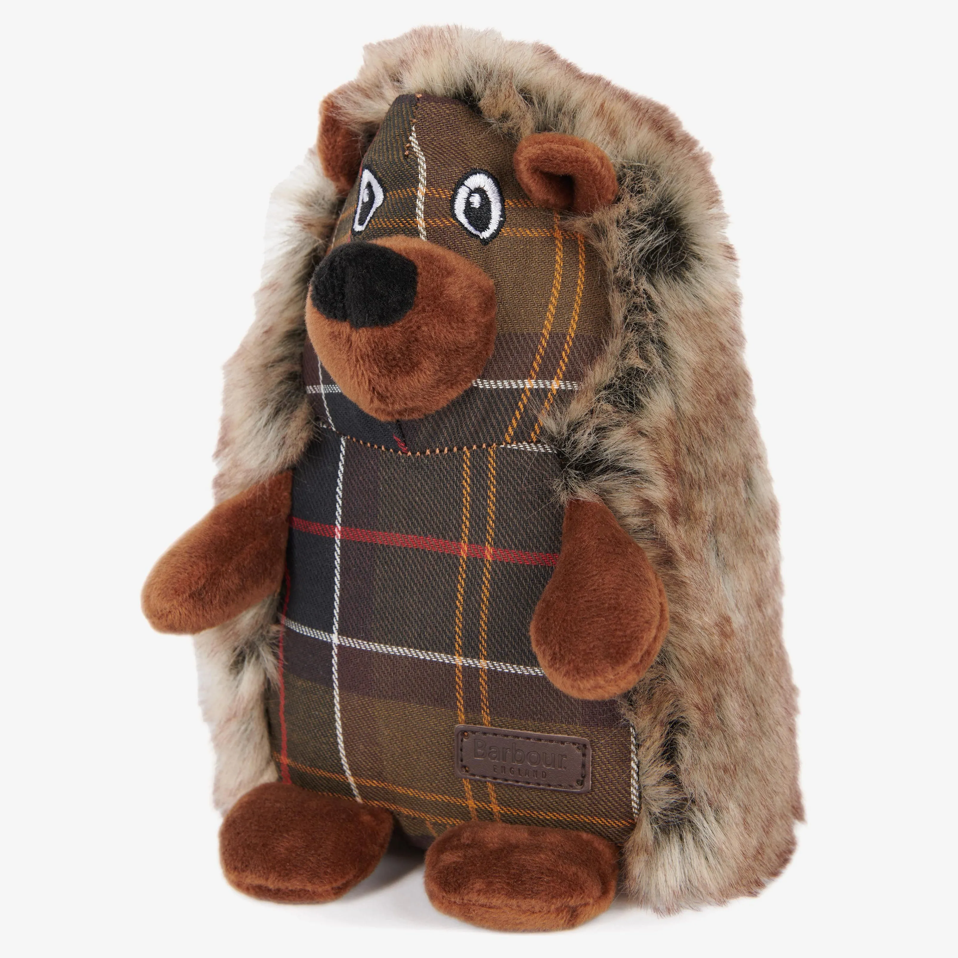 Barbour Dog Hedgehog Toy - Tartan Design