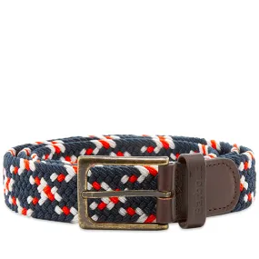 Barbour Ford BeltRed, Navy & Ecru