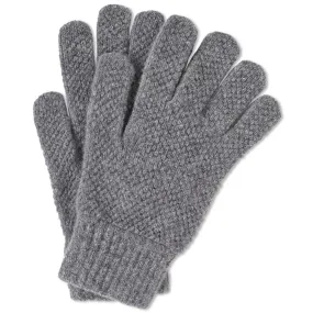 Barbour Grey Tuckstitch Glove