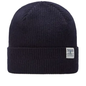 Barbour Lambswool Beanie, Navy