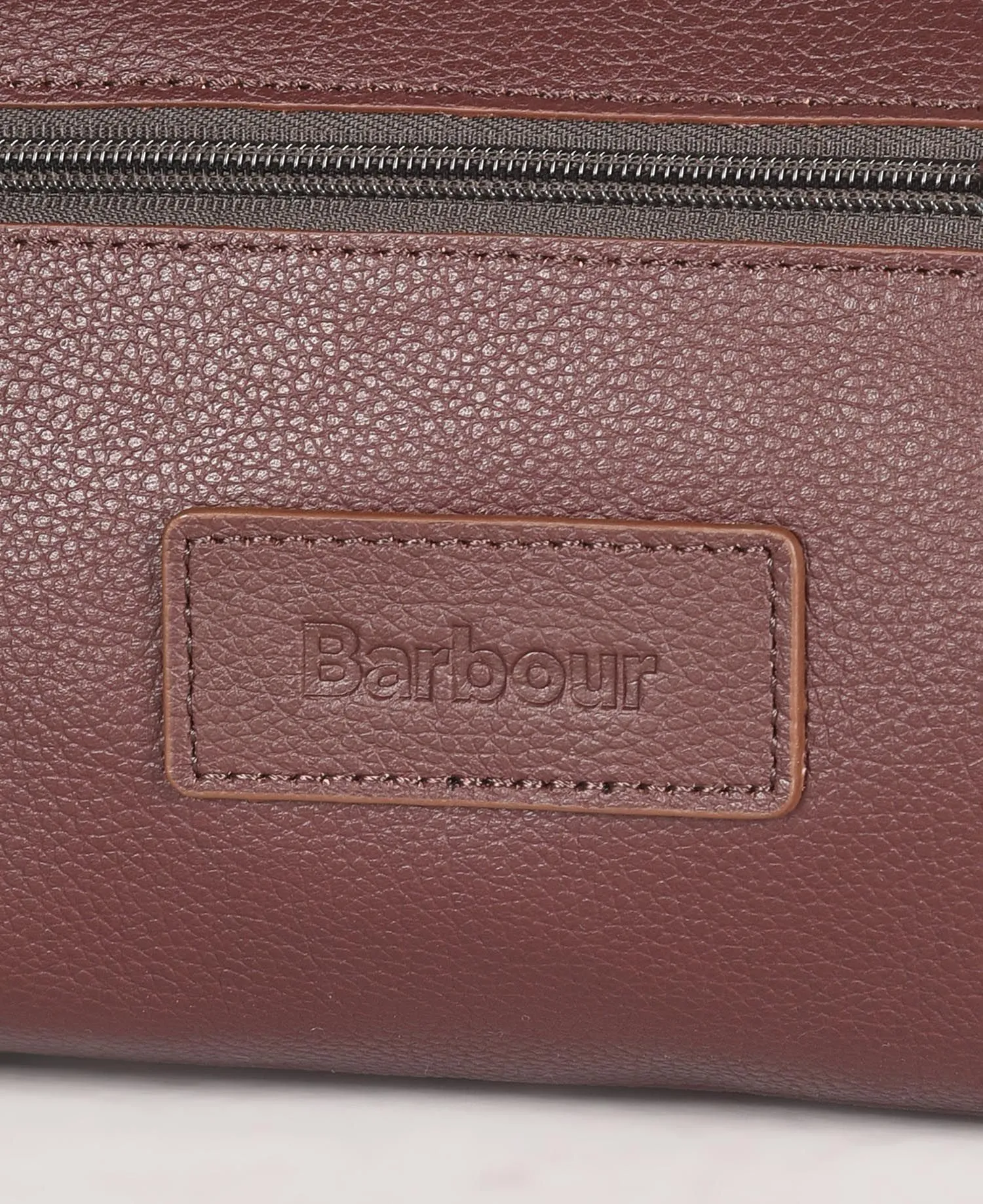 Barbour Leather Toiletry Bag